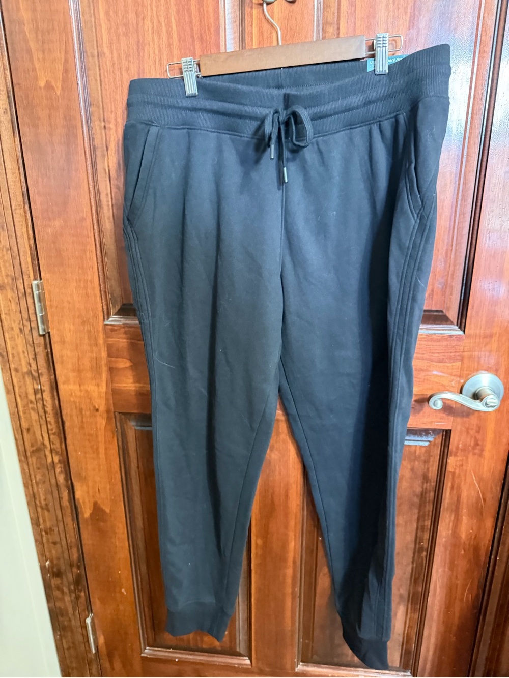 New tek gear Black Drawstring Joggers with Side Pockets